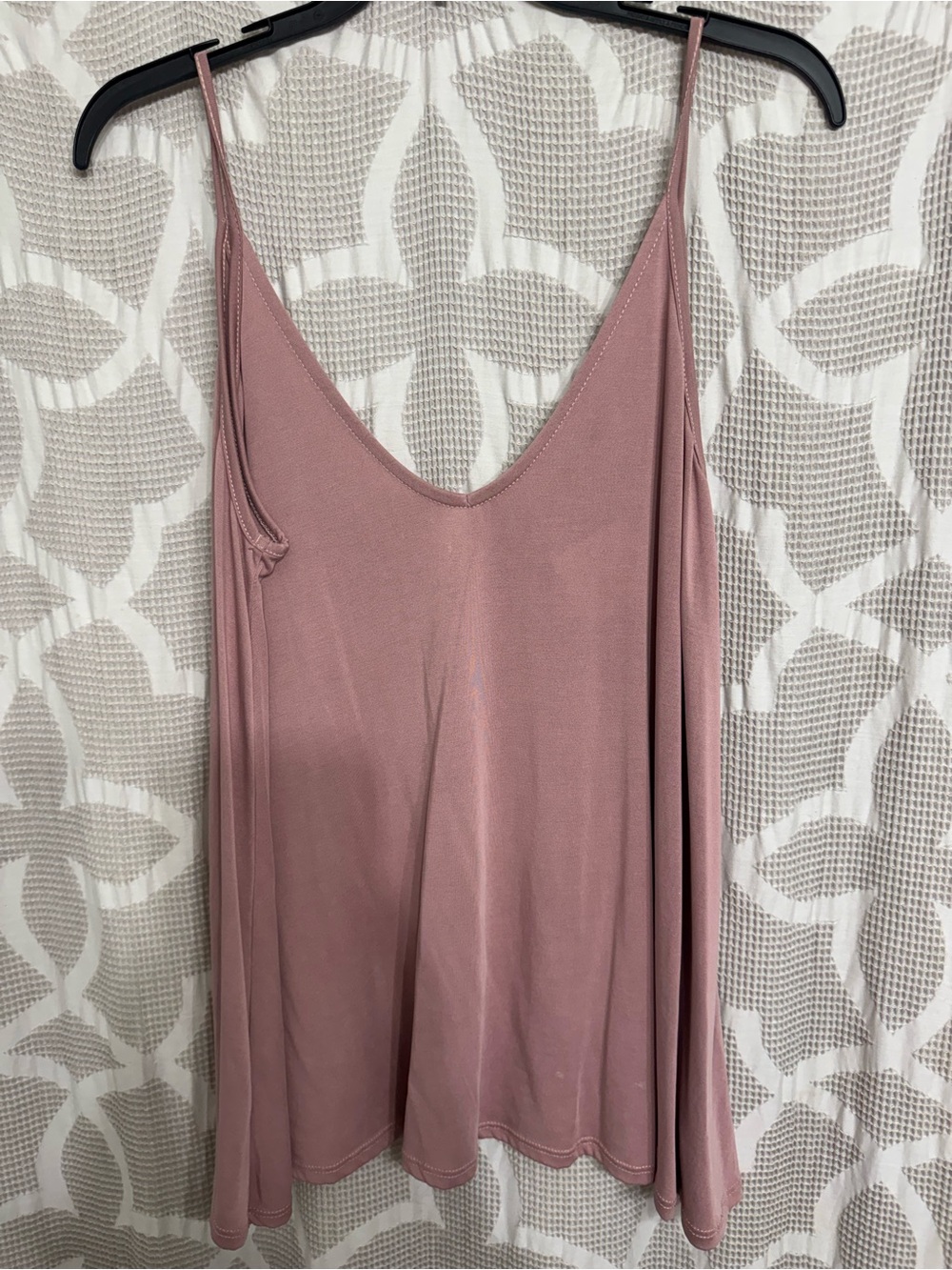 Jolie Rose-Mauve Slip Cami Tank with Adjustable Straps